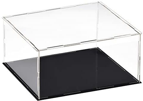 sourcing map Acryl-Vitrine, transparent, staubdicht, Schutz, Vitrine, Würfel, Sammlerstücke, Showbox, 30 x 25 x 20 cm