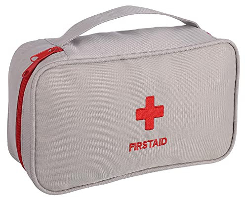 upain First Aid Bag Empty Small Medical Bag Travel Emergency Medical Kit Lightweight Medicine Storage Bag Multifunctional Layered for Emergency Home Office Car Outdoors Boat Camping Hiking