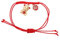 Année du tigre Bracelet Rouge Signe du chinois Animal Bracelet à breloques Bracelet en or Bracelet porte-bonheur chinois Yoga Chaîne de poignet Corde de cire