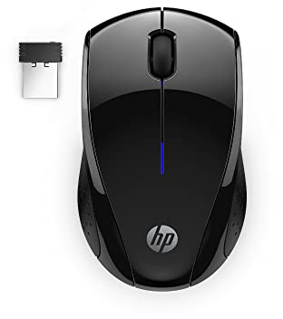 HP X3000 G3 Wireless Mouse - Black, 15-Month Battery, Side Grips for Control, Travel-Friendly, Blue LED, Powerful 1600 DPI Optical Sensor, Compatible with Wins PC/Laptop, Mac, Chromebook (683N7AA)