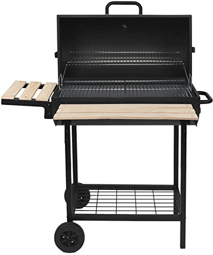 Robby holzkohlegrill 76x33,5cm mit trolley smoker one xl