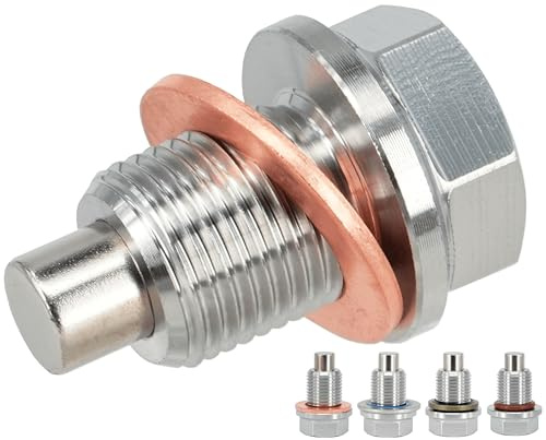 abczok 1-tlg. M14x1,25 Edelstahl Magnetischer Ölablassstopfen für Suzuki Motorräder, Textron Off Road, Arctic Cat Wildcat ATV UTV, Ford Super Duty International Harvester, ersetzt F4TZ-6730-A DP015