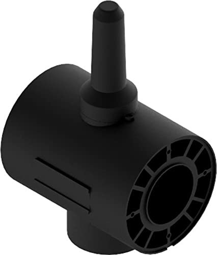 SBK Universalverteiler 5000 1 1/4 Rücklaufsegment mit Durchflussmesser gelb 3,3-17,5 l/min (200-1050 l/h) und Abgang 1 IG Kunststoff
