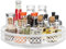 Ovicar Lazy Susan Organizer Turntable - 11 inch Rotating Spice Rack Metal Lazy Susan for Cabinet Pantry Kitchen Countertop Dining Table Cupboard Bathroom Refrigerator Vanity White