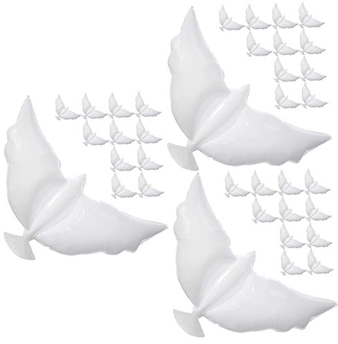 Abaodam Heliumballons 36 Stück Verlobung Geburtstag Frieden Großer Vogel Zubehör Requisiten Ballon-Design Folie Für Beerdigung Erinnerung Layout Dekoration Outdoor-Versorgung Festival