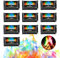 Buntes Feuer, Buntes Feuerpulver, Magic Fire Pulver, Buntes Feuer, Bunte Flamme Farbwechsel Powder Party und Halloween und Weihnachten,Feuerstellen, Kamin, Ofen, für Outdoor-Events 10X10g