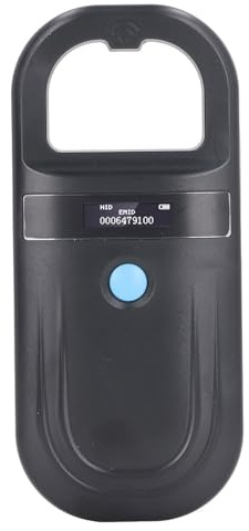 Haustier-Mikrochip-Scanner, Wiederaufladbarer ISO11784/85/FDX B/EMID-Datenspeicher-Mikrochip-Leser, Tragbarer Tier-Chip-ID-Scanner für Tiere, Haustiere, Hunde, Katzen, Schweine