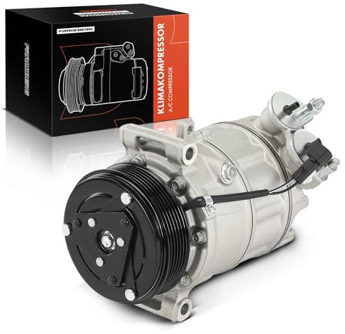 Frankberg Compresor de aire acondicionado con embrague Diesel Compatible con Focus III Focus III Sedán Focus III Turnier Mondeo IV BA7 C-Max II DXA/CB7 DXA/CEUincl. aceite premezclado