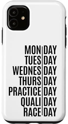 Hülle für iPhone 11 Rennwochen-Countdown Motorsportfanatiker Renntags-Enthusiast