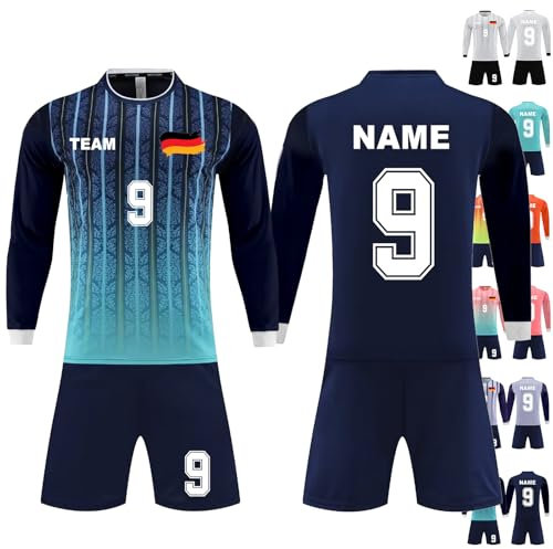 Personalized Soccer Jersey for Kids Adults Men Women-Personalize Long Sleeve Kid Jersey Girls Football kit American Football Jersey England Shirt Kids Personalized Football kit Kids