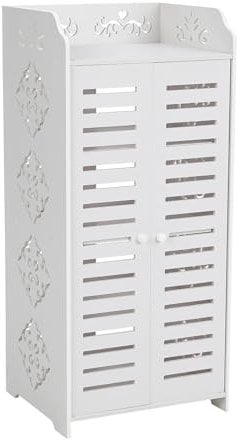 5-Tiers Shoe Cabinets with 2 Doors, Shoes Rack Footwear Organiser Bookcase Storage Unit for Bedroom Bathroom