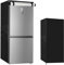 XHDZSW Upright Freezers Cover | Outdoor Refrigerator Cover | Waterproof Dustproof Cover for Protecting Upright Freezers | for Upright Freezers/Beverage Refrigerator (Black,58X58X142cm)