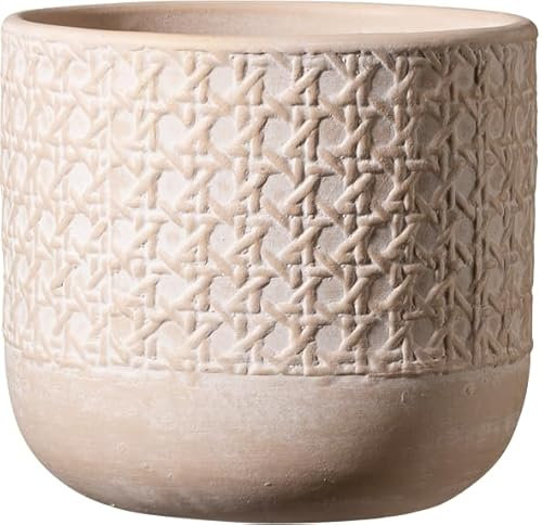 Soendgen Vienna, Blumentopf aus Keramik, Farbe: naturbeige, 19 cm Durchmesser, 21 cm hoch, 8,22 l Vol.