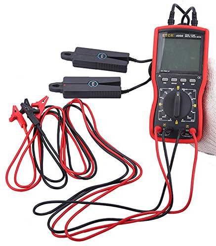 Digitales Phasenzähler-Doppelklemmen-Zangenmessgerät ETCR4000,Sicherer und schneller