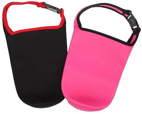 BEBEMOKO 2stücke Neopren Flaschen Tragetasche Mit Tragegurt Praktischer Tumbler- Für Becher Für Unterwegs Sport Und Freizeit