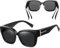 D Lolylad Polarisiert Überzieh Sonnenbrille Herren und Damen, Groß Sonnenbrille für Brillenträger UV400 Schutz, Fit-over Sunglasses für Golf, Angeln, Bootfahren, Wandern, Fahren (Schwarz)