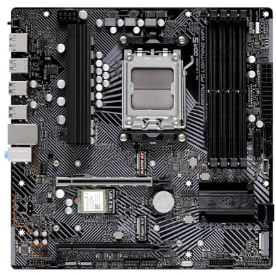 Scheda madre Scheda madre Fit For ASRock B650M PG LIGHTNING WIFI supporta CPU AM5 Ryzen 7 7700X 7800X3D 5 7600X 4xDDR5 M.2 HDMI mATX