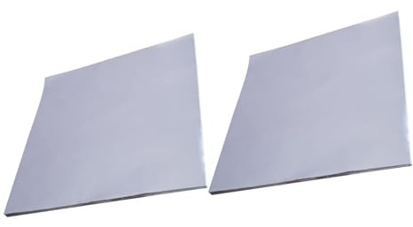 TOVINANNA 50 Feuilles Feuilles D'aluminium Pratiques pour Cuisson et Pâtisserie, Papier Sulfurisé Antiadhésif en Tôle D'argenté, Résistant à L'huile, Cuisson au Four Snacks