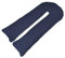 Lancashire Textiles Big C U Maternity Pregnancy Pillow Case – 150 X 35 cm U Shaped Orthopaedic Pillowcase Cover, Zip Fastening – Super Soft Snug Cuddles for Nursing Mothers – Navy Pillowcase U Cover