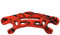 ALPIDEX Trainingsboard Griffbrett 53 x 20 cm Hangboard Fingerboard Griffboard, Farbe:rot-meliert