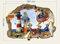 Feuerwehrmann Sam Wandsticker Wandbilder für Jungs, Feuerwehrmann Sam Pattern 800mm x 560mm, Matt, Mehrfarbig, Cartoon, Wasserdicht, PVC, Vinyl, Rechteckig, Indoor, Wand