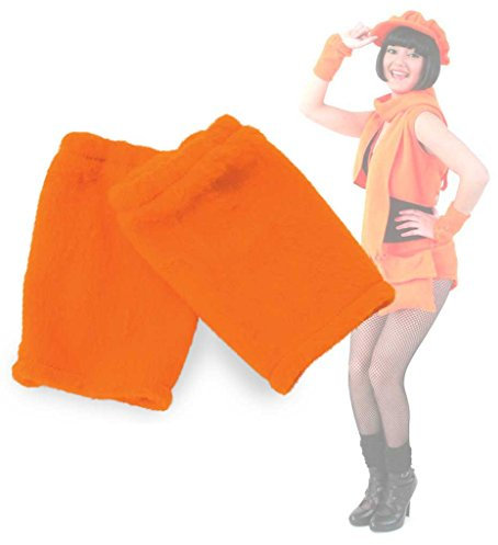 Pulswärmer, Armstulpen, für Erwachsene, erhältlich in Neon grün oder Neon orange, Armwärmer, Accessoire,ideal für Karneval (Neon Orange)