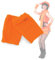 Pulswärmer, Armstulpen, für Erwachsene, erhältlich in Neon grün oder Neon orange, Armwärmer, Accessoire,ideal für Karneval (Neon Orange)