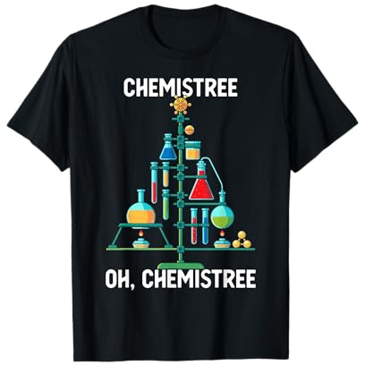 Oh Chemistree Lustiger Weihnachtsbaum Chemie T-Shirt