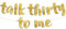 Sterling James Co. Talk Thirty to Me Gold Glitter Banner – 30. Geburtstag Party Dekorationen und Zubehör