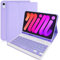 IPad Mini 6 Tastatur Hülle, Hülle mit Tastatur für iPad Mini 6. Generation 8.3 Zoll 2021, Leicht Schutzhülle mit Pencil Halter Wireless Abnehmbare Bluetooth Tastatur (Deutsches QWERTZ) - Violett