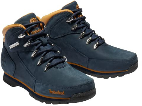 Timberland Euro Rock, Stivali Unisex - Bambini e ragazzi, Blu (Navy Nubuck), 36 EU