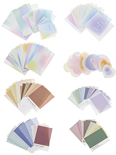 Create idea 200PCS Scrapbooking Carta Journaling Materiale Carta Artigianale FAI DA TE Carta Decorativa per Notebook Scrapbooking Collaging Diario Pianificatori Stile B