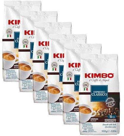 Kimbo Espresso Classico Kaffeebohnen 1 kg x 6