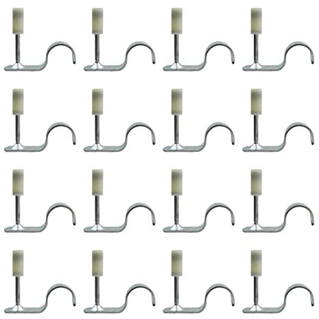 Chiodo per Soffitto 100 Pezzi, Strumento di Fissaggio a Parete per Chiodi in Acciaio per Condotti per Cavi a Soffitto in Cemento Dispositivo di (Chiodo con clip per tubo 16