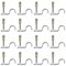 Chiodo per Soffitto 100 Pezzi, Strumento di Fissaggio a Parete per Chiodi in Acciaio per Condotti per Cavi a Soffitto in Cemento Dispositivo di (Chiodo con clip per tubo 16