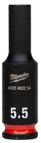 Milwaukee ShockWave Douille à choc 1/4 de long 5,5-4932480254