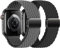 Lot de 2 bracelets tressés Solo Loop pour Apple Watch 45 mm, 44 mm, 42 mm, 46 mm Ultra/2 49 mm, 40 mm, 41 mm, 38 mm, pour homme/femme, bracelet magnétique et extensible en nylon pour les bracelets