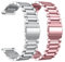 Armbänder Kompatibel mit Fossil Damen Gen 6 42mm Armband für Damen Herren, Edelstahl Metall Ersatz Armband für Fossil Damen Gen 6 42mm Uhrenarmband (Silber+Rosa)