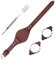 Topuly Leder-Uhrenarmband, 18 mm, kompatibel mit Fossil ES3615, ES3616, ES3625, ES3748, ES3768, ES3786, ES3811, ES3817, ES3820, ES3837, ES3838, ES3841, Ersatz-Armband für Damen und Herren (braunes