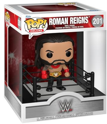 Funko POP! Deluxe: WWE - Roman Reigns | Offizieller Fanartikel und Merch - Vinyl Sammelfigur als Regal Deko - Geschenkidee zum Geburtstag für Fans und Sammler