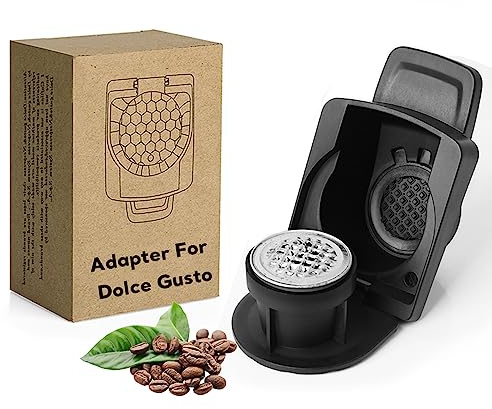 Sesama Converter for Dolce Gusto Machine to Brew Nespre**so Coffee Pod,Adapter from Compatible with:Dolce EDG606; EDG466 Genio2 ; EDG305 Mini Me EDG455TEX1 Melody