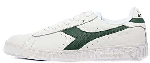 Diadora Game L Low Waxed, Sneaker Unisex - Adulto, Bianco Verde White Green, 44.5 EU
