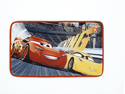 Arditex wd11652 Kinderteppich in Fleece rutschfest Jungen unter Lizenz Cars 3 45 x 75 cm Polyester Rot 75 x 1 x 45 cm