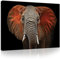 Forwall Bilder Canvas Elefant Afrika Tiere Modern Schlafzimmer Wohnzimmer Leinwandbilder Wandbild Kunstdruck Wandbilder Wand Bild auf Leinwand Aufhängefertig (11752, O1 (100 x 75 cm))