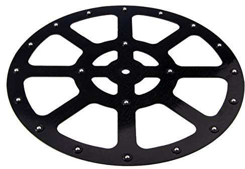Gedotec Drehbeschlag 360° kugelgelagert drehbar - CIAK D 300 | Drehteller Kunststoff schwarz | 1-Teller-Ø 300 mm | Druckkugellager Tragkraft 100 kg | 1 Stück - Drehkranz für Dreh-Tische & Dreh-Platten