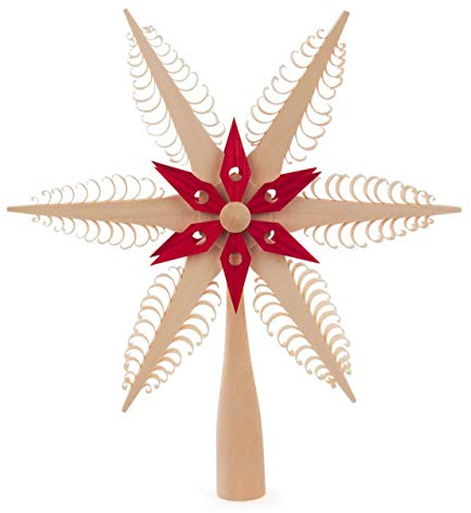 Dregeno Erzgebirge - Christbaumspitze Spansternrot-Natur Ø 20cm