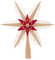 Dregeno Erzgebirge - Christbaumspitze Spansternrot-Natur Ø 20cm