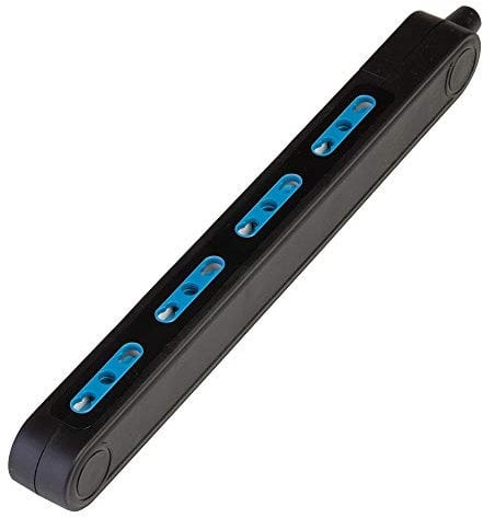 POLY POOL - PP2422.2X Ciabatta Multipresa Elettrica SPAZIOZERO 3500W 4 Prese Bivalenti 10/16A 2P+T - Multipresa Superslim 23mm - Ciabatta Multipresa con Asole per Fissaggio a Parete - Nera Senza Cavo