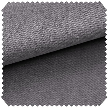 novely® Passau | 1 lfm | samtig weicher Chenille Möbelstoff in 26 Farben | Polsterstoff (22 Schiefer Grau)