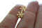 .｡.:* ☆★ SCHNEEFLOCKE IN GOLD STECKER EDELSTAHL ★☆*.:｡. zarte, goldene Ohrringe, antiallergisch, Ohrstecker, gold